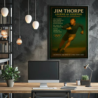 Jim Thorpe Legendary Sports Hero Poster