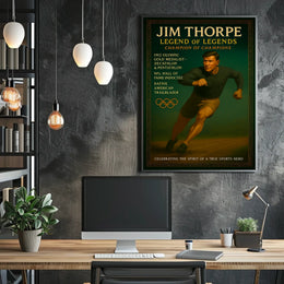 Jim Thorpe Legendary Sports Hero Poster