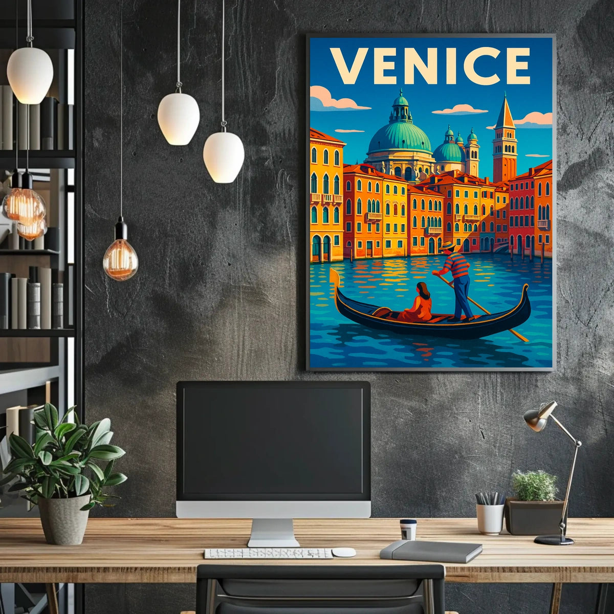 Venice A Vibrant Cityscape Poster
