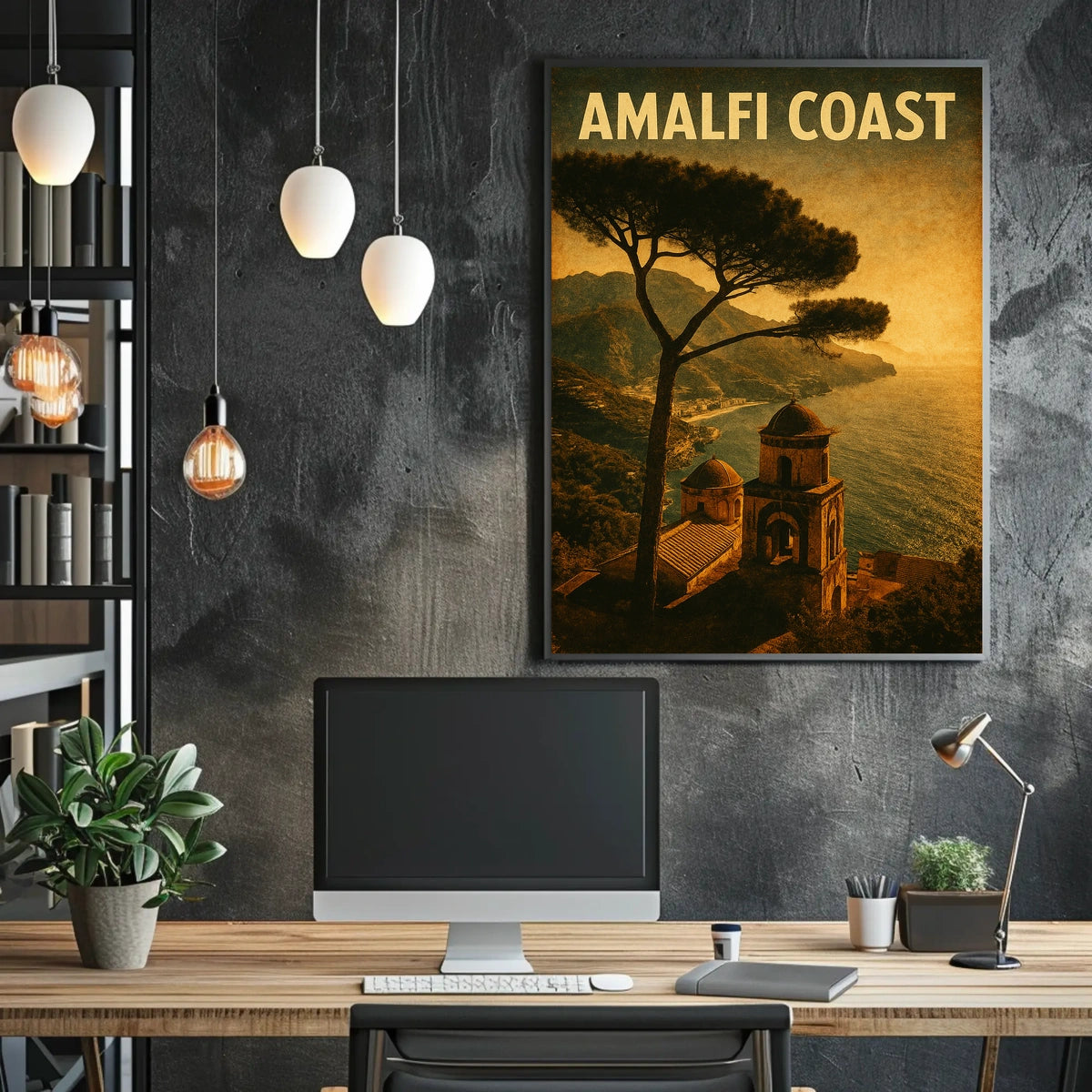 Amalfi Coast Vintage Vintage Poster