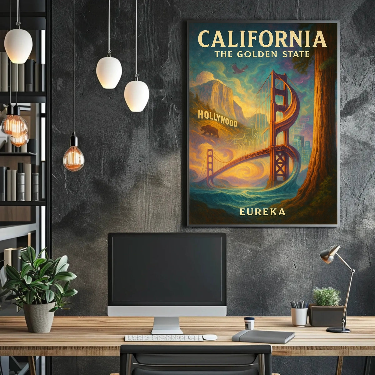 California The Golden State Poster