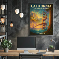 California The Golden State Poster