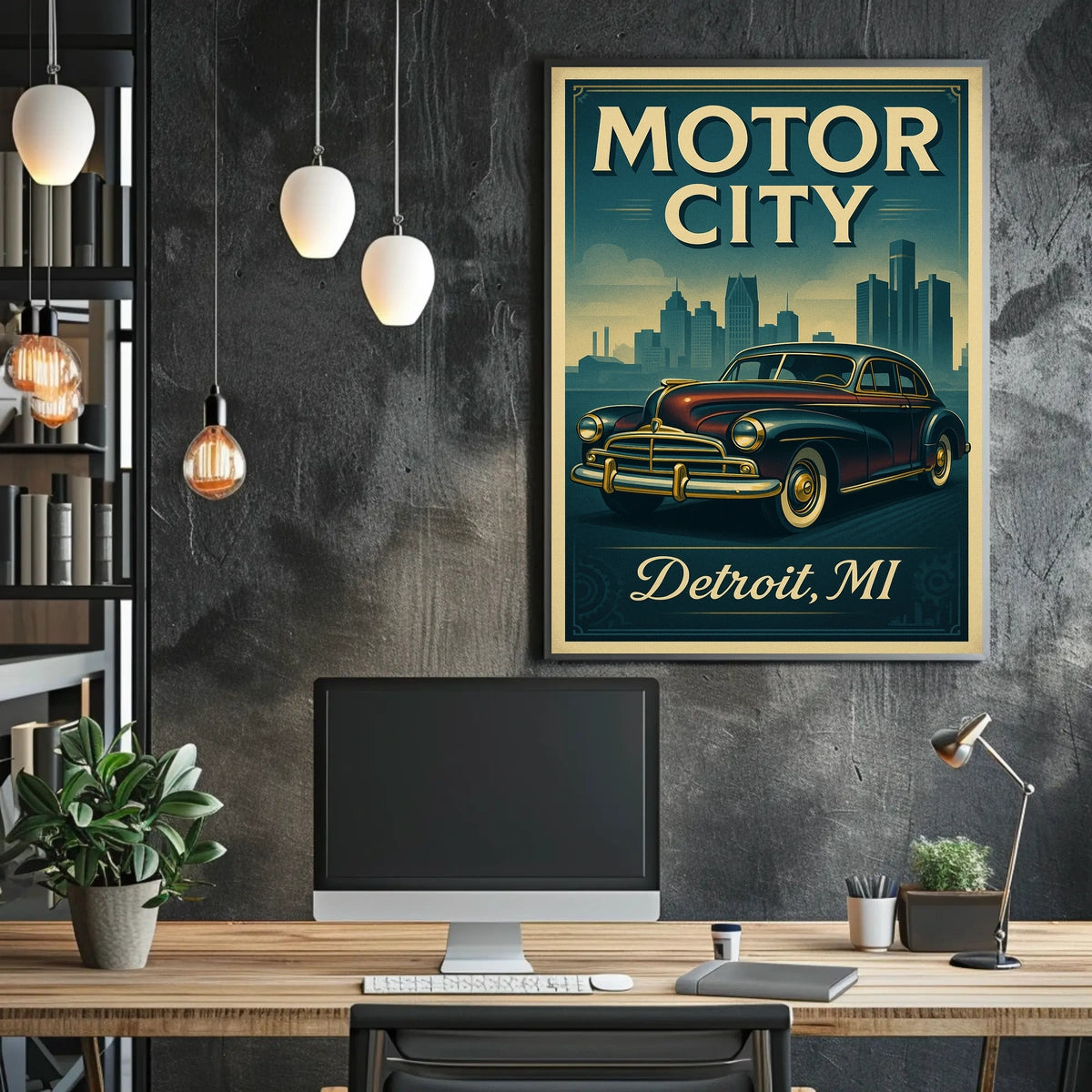 Motor City Detroit, MI Poster