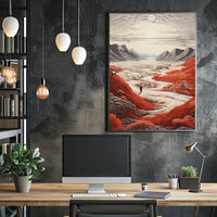 Journey Through The Crimson Valley Poster