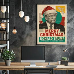 Merry Christmas Santa Claus Political Statement Poster