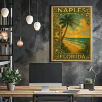 Naples Florida A Tropical Escape Poster Wall Art Decor