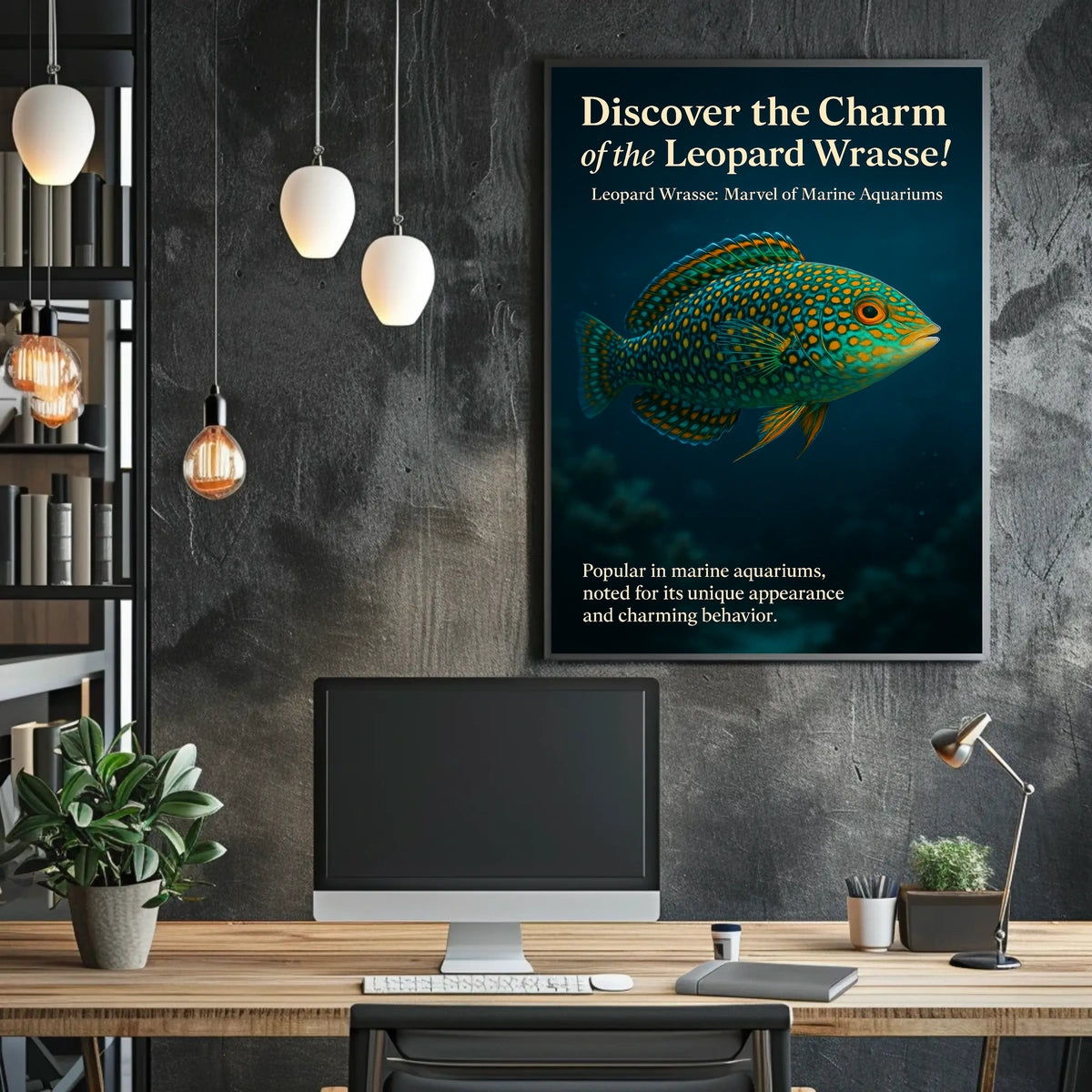 Discover The Charm Of The Leopard Wrasse Poster