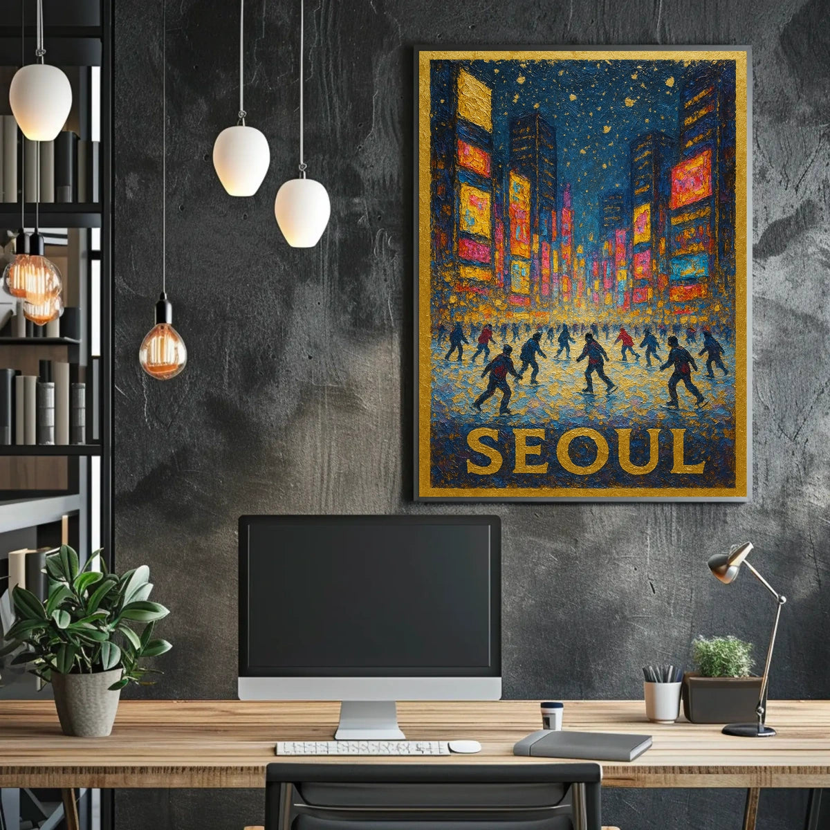 Seoul Nightscape Poster