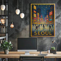 Seoul Nightscape Poster