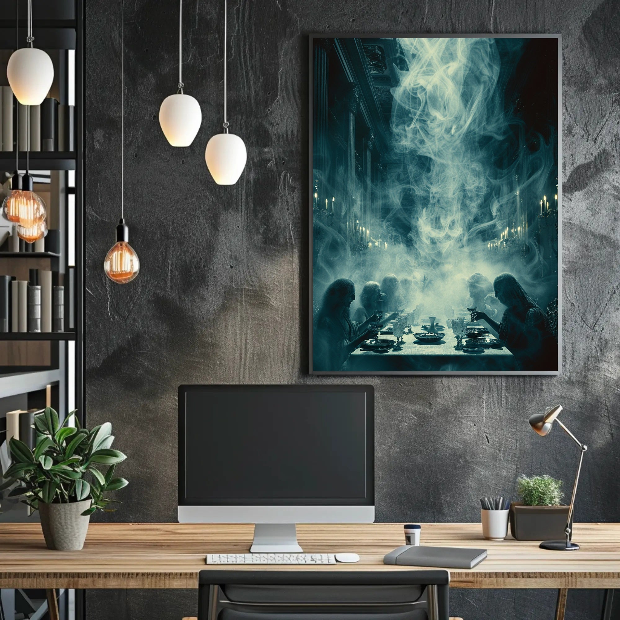 Mysterious Dining Scene: Historical or Presidential Poster PosterGoat