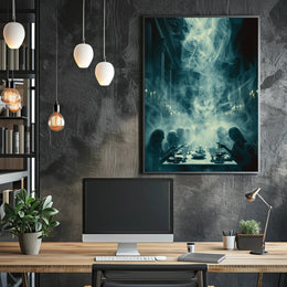 Mysterious Dining Scene: Historical or Presidential Poster PosterGoat
