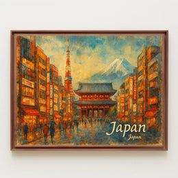 Vibrant Japan Poster