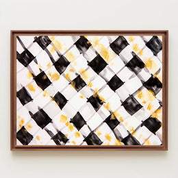 Abstract Checkered Art Poster