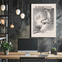 Give Schicklegruber the Hot-Foot! Poster PosterGoat