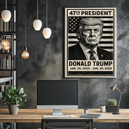 Donald Trump 47th President Poster