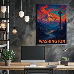 Washington State Scenic Poster