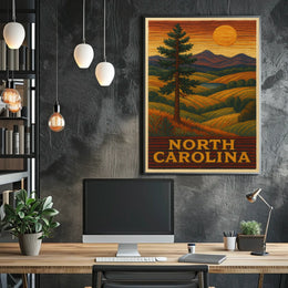 North Carolina Landscape Poster
