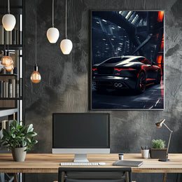 Sleek Automotive Elegance Poster PosterGoat