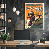 The British 1000 Miles Race at Brooklands Poster