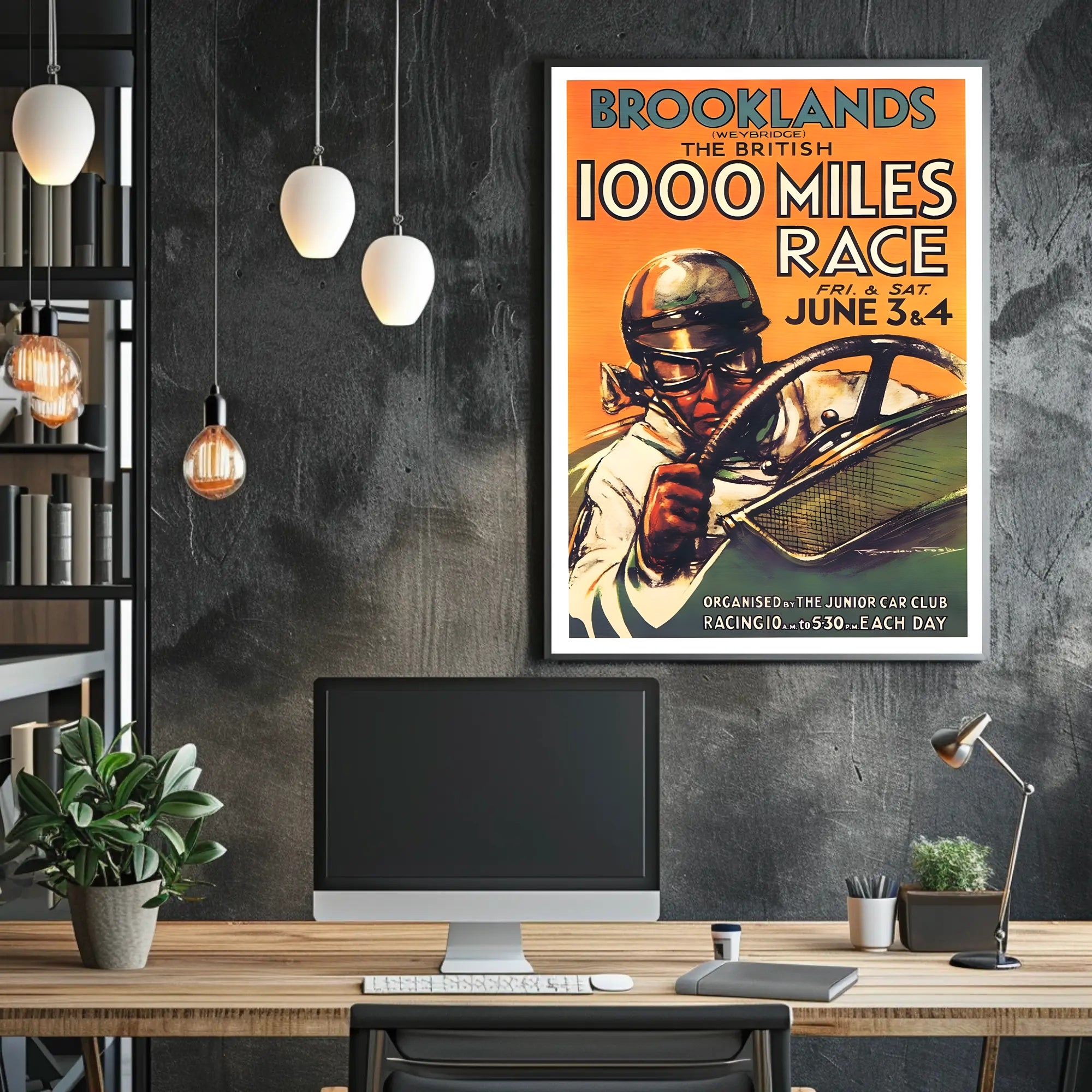 The British 1000 Miles Race at Brooklands Poster