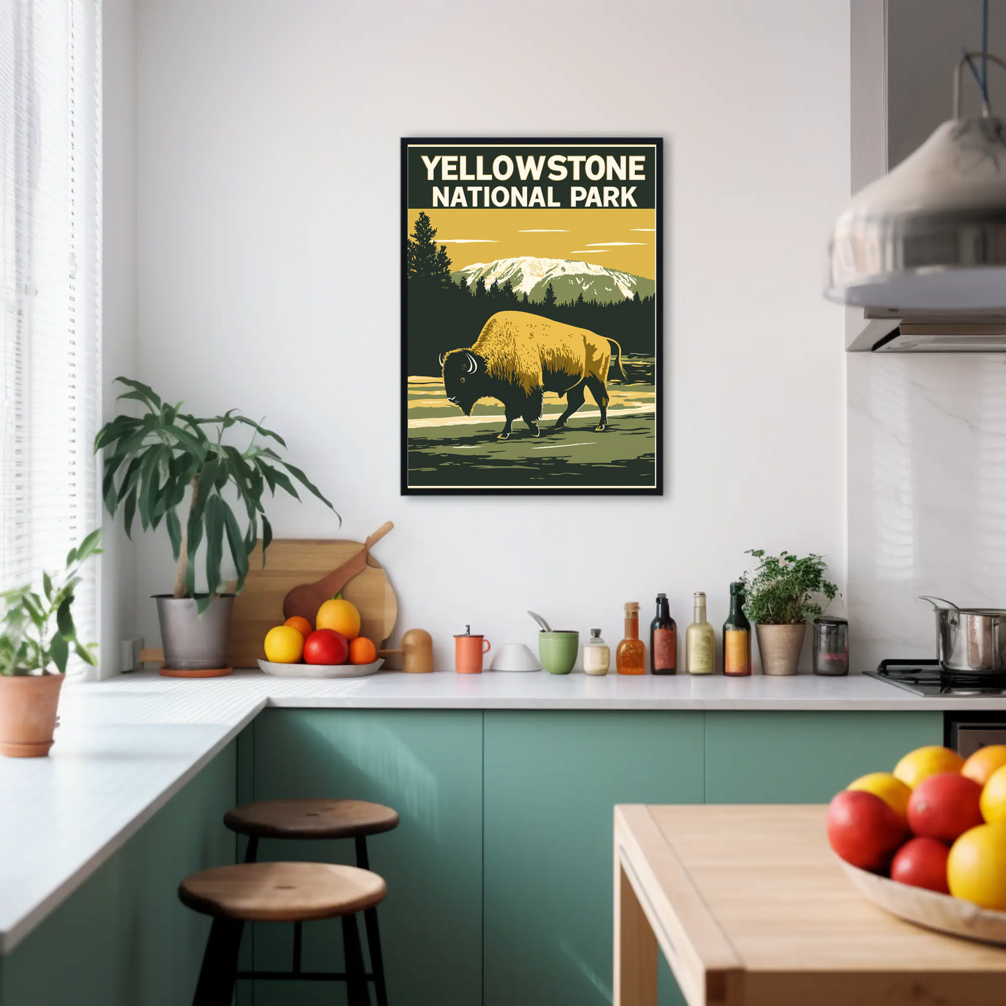 Yellowstone National Park Vintage Style Poster