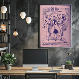 1942 Marine Camaraderie Vintage WWII Art Print