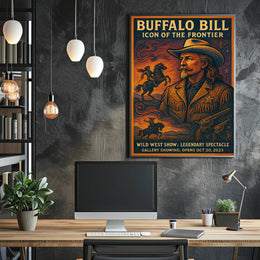 Buffalo Bill Wild West Adventure Vintage Cultural Poster