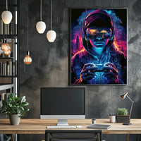 Virtual Reality Gamer Poster