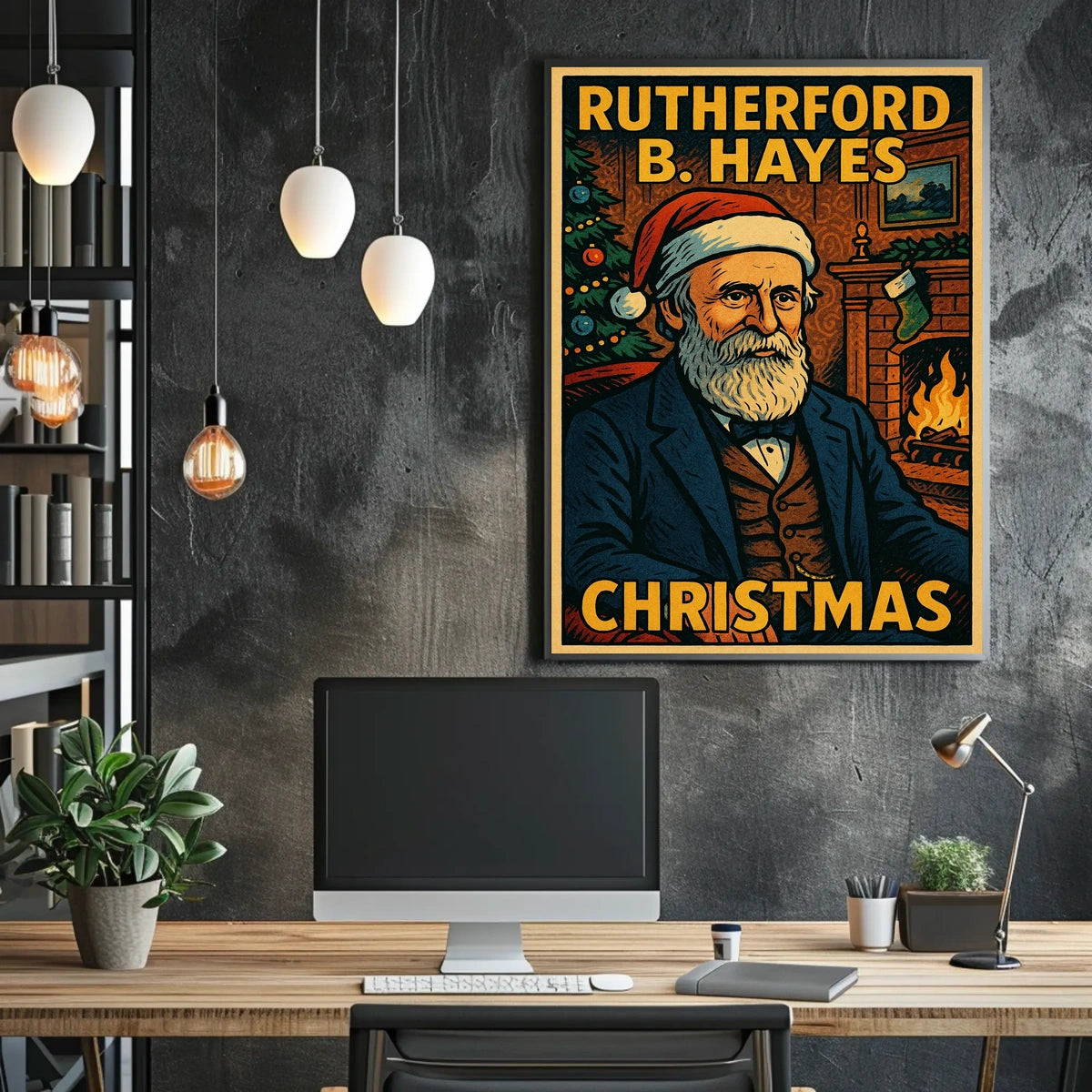 Rutherford B. Hayes Christmas Poster