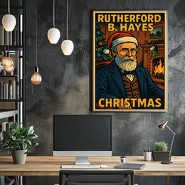 Rutherford B. Hayes Christmas Poster