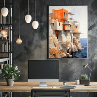 Cliffside Architecture Poster