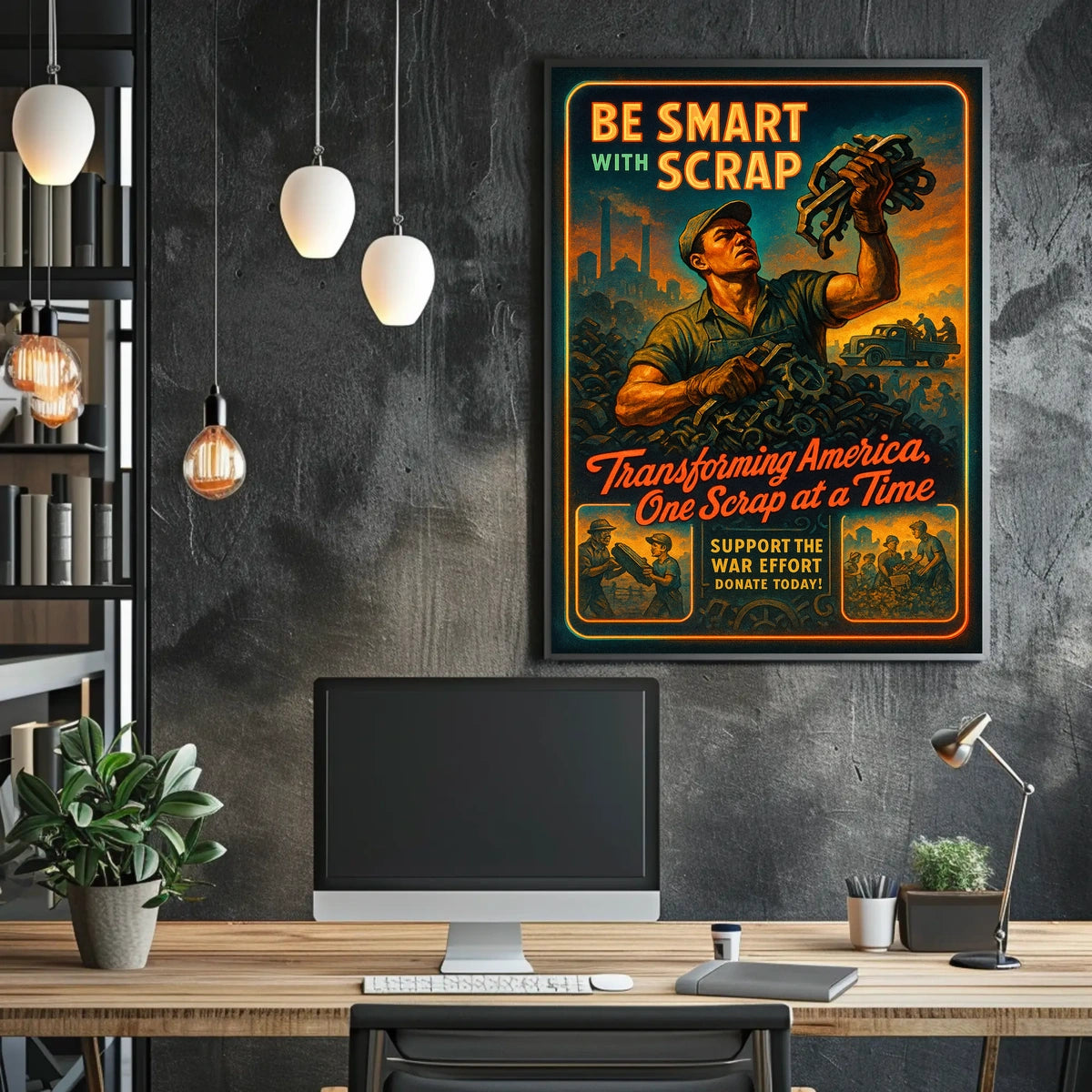 Be Smart With Scrap Poster
