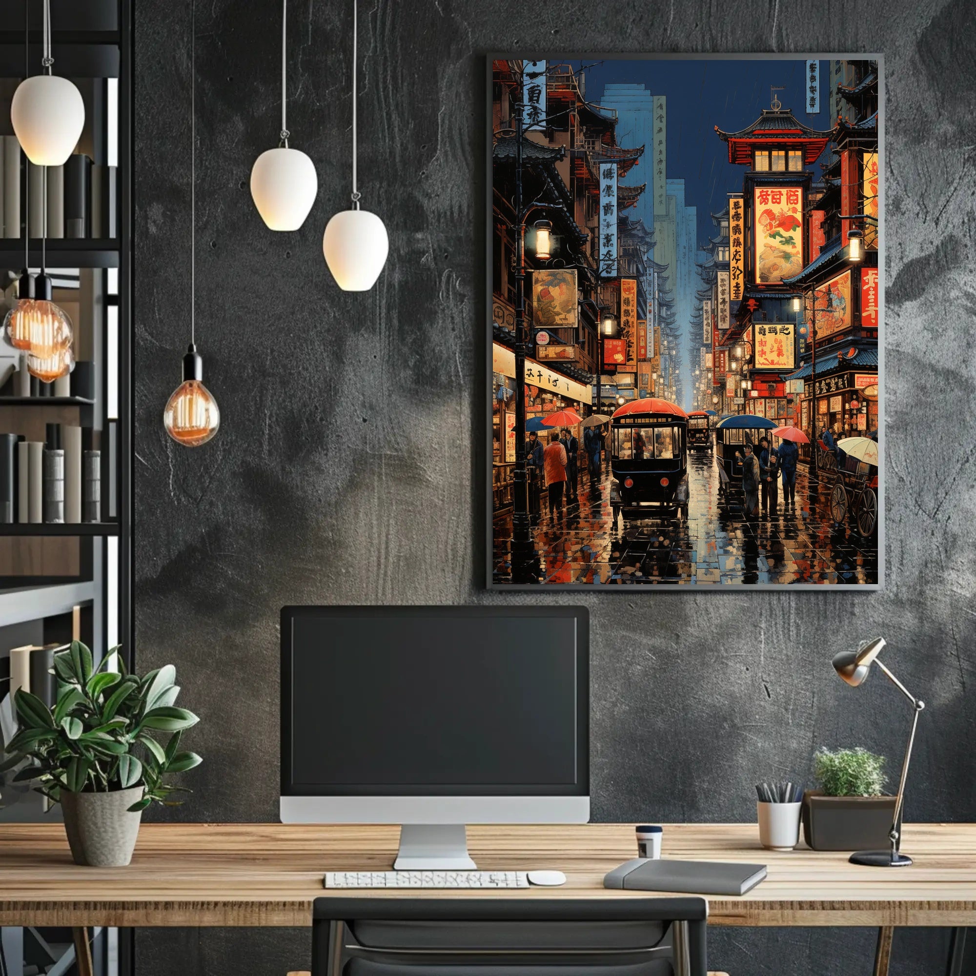 Vibrant Streets Of The Past Poster