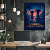 Northern Mariana Islands Tropical Poster