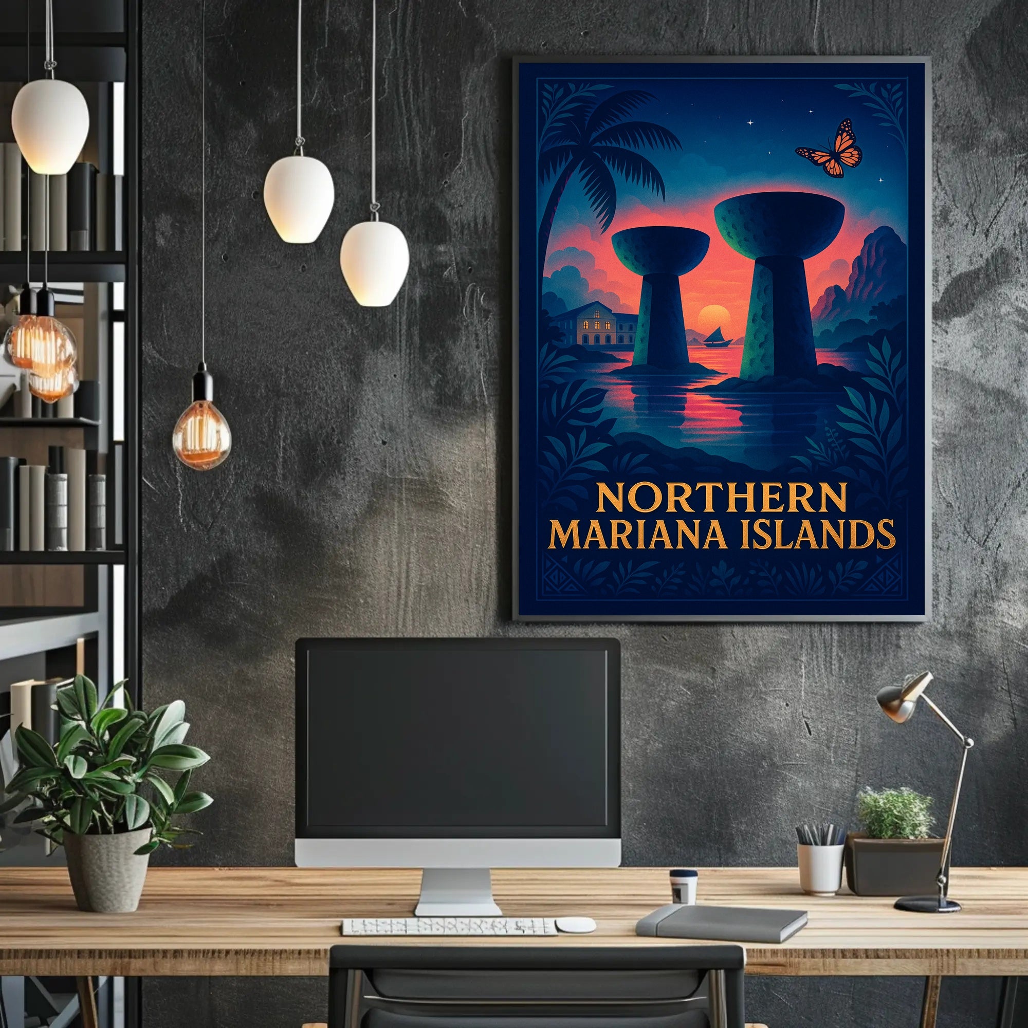 Northern Mariana Islands Tropical Poster