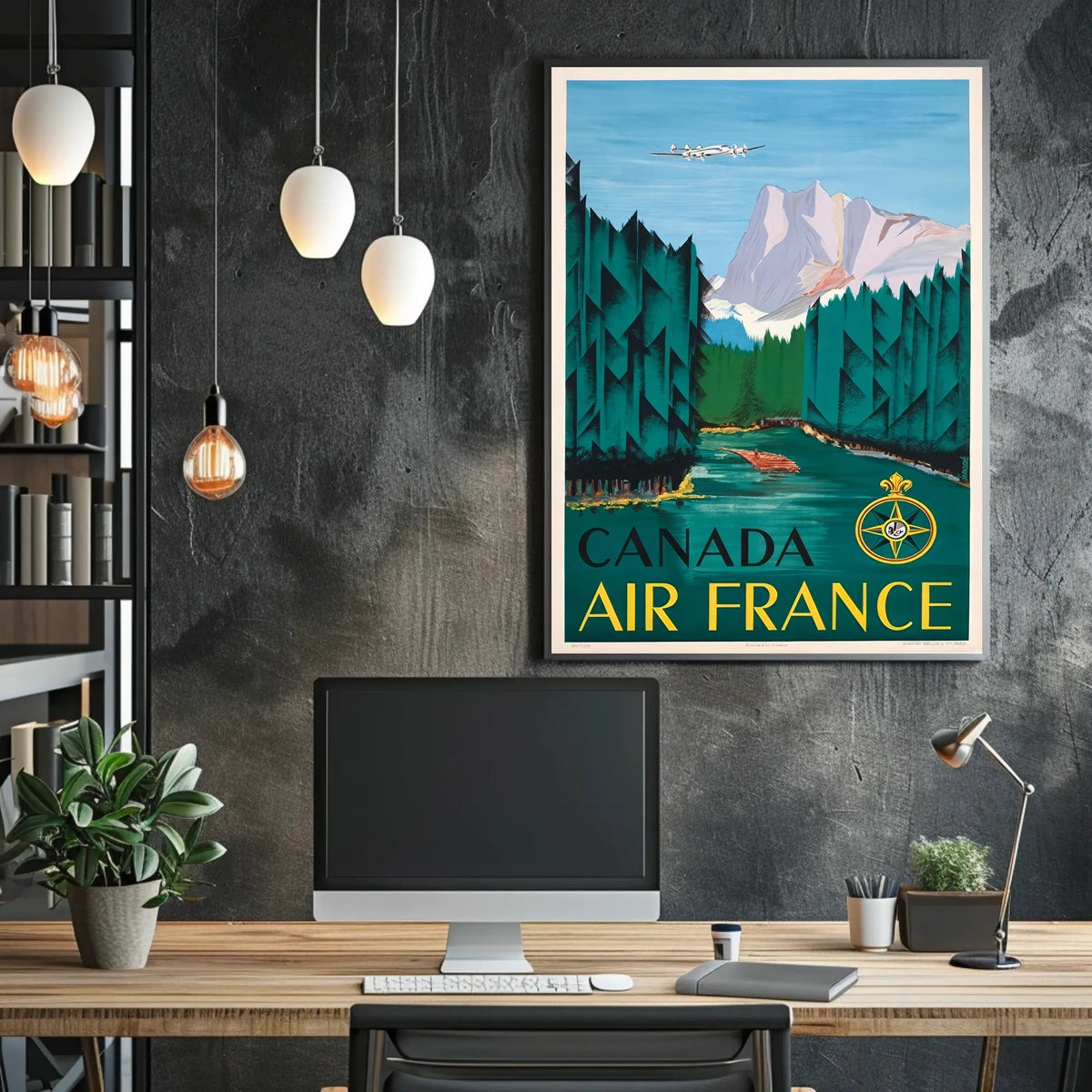Canada Air France Travel Poster