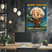 Albert Einstein Relativity Vintage Collectors Poster