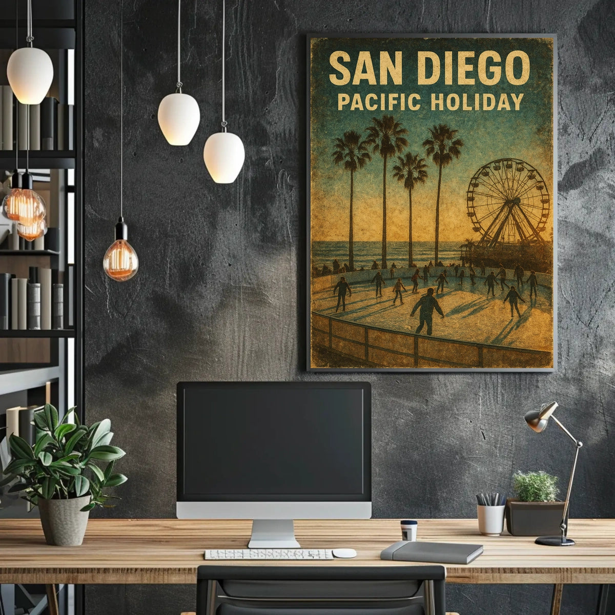 San Diego Pacific Holiday Poster