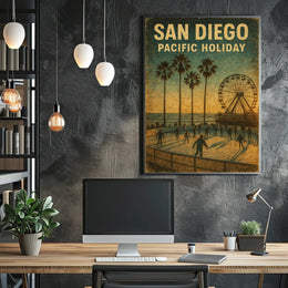 San Diego Pacific Holiday Poster