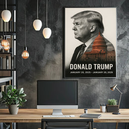 Donald Trump 47th President of the United States Reflections Poster