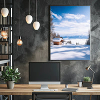 Winter Serenity In The Mountains Poster