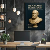 Benjamin Harrison Bust Historical or Presidential Poster PosterGoat