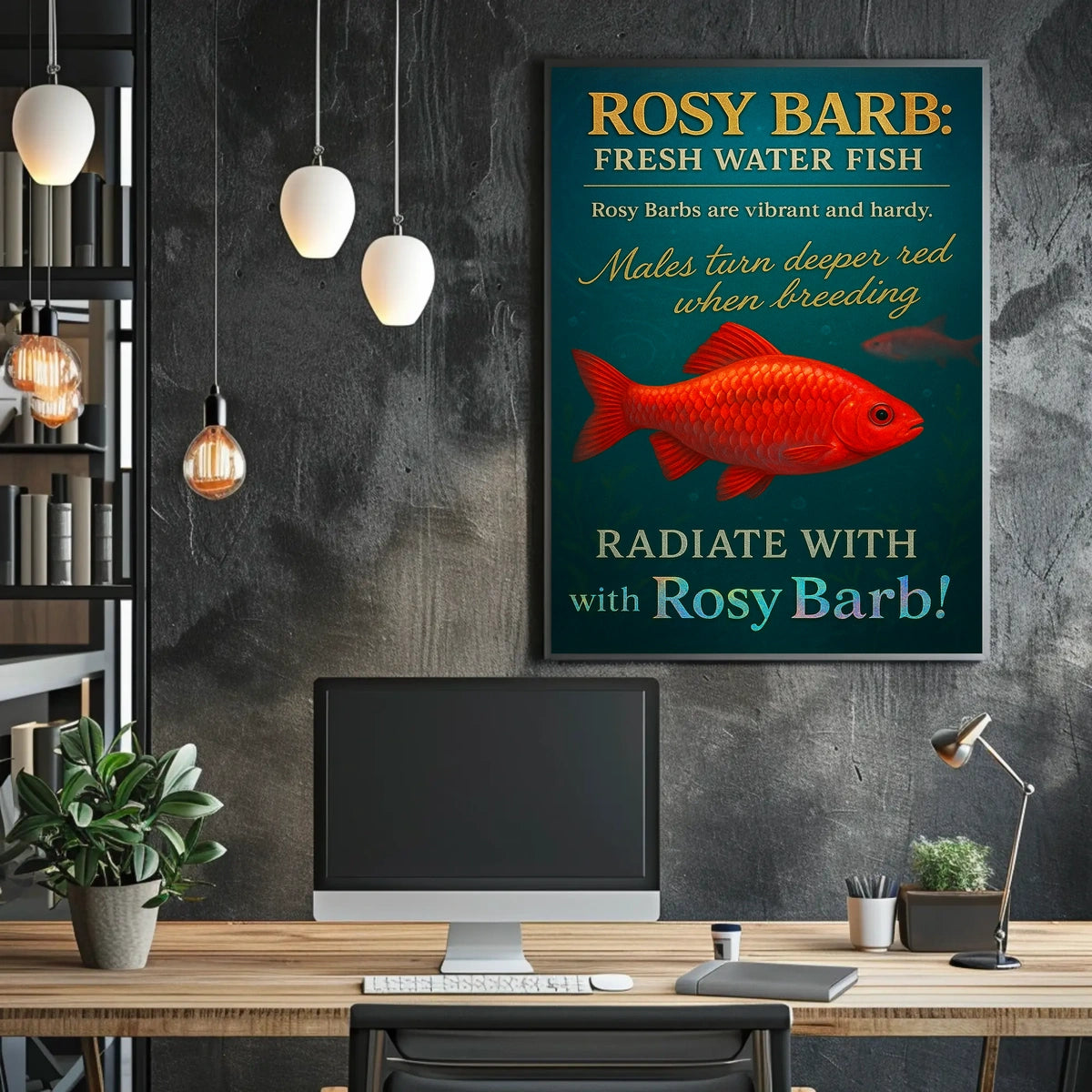 Radiate with Rosy Barb Poster