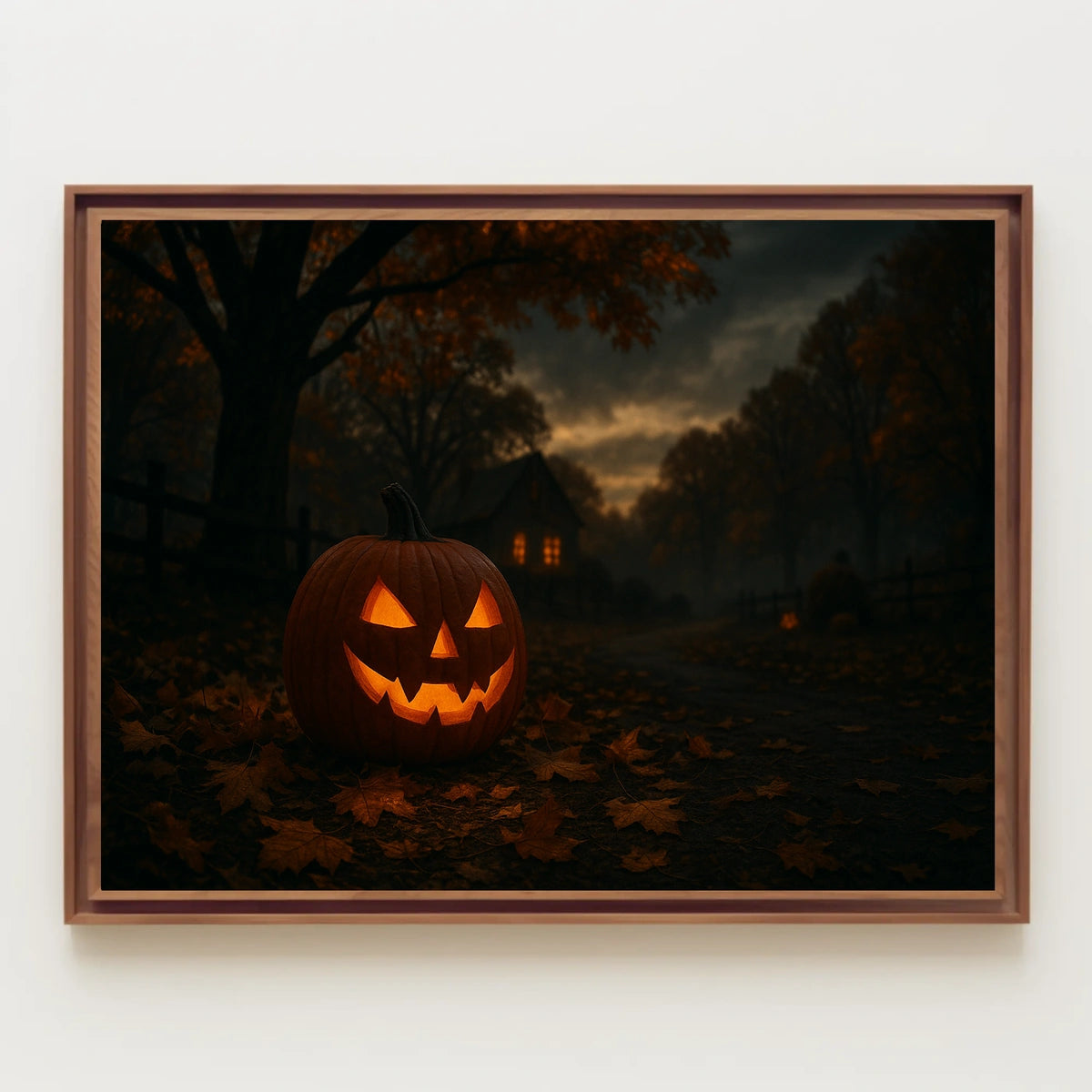 Halloween Night Gothic City Night Collector Poster