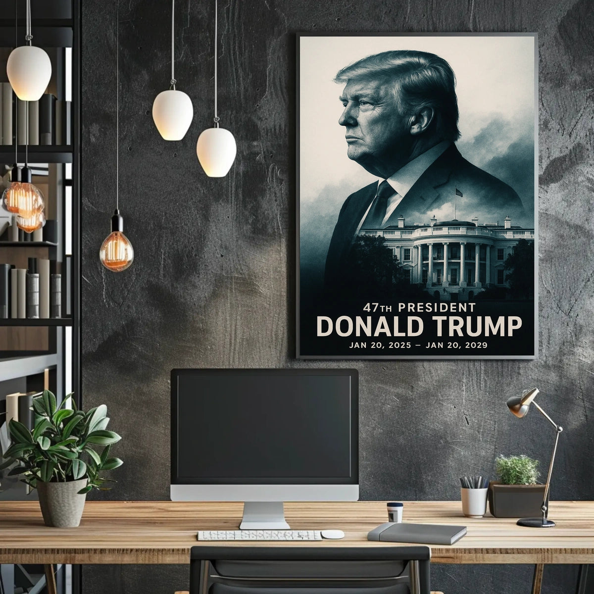 Trump Vision Liberty Hopeful Digital Painting Poster