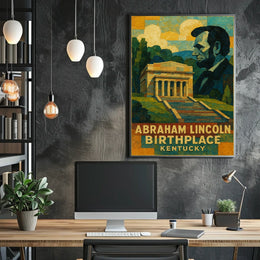 Abraham Lincoln Birthplace Poster