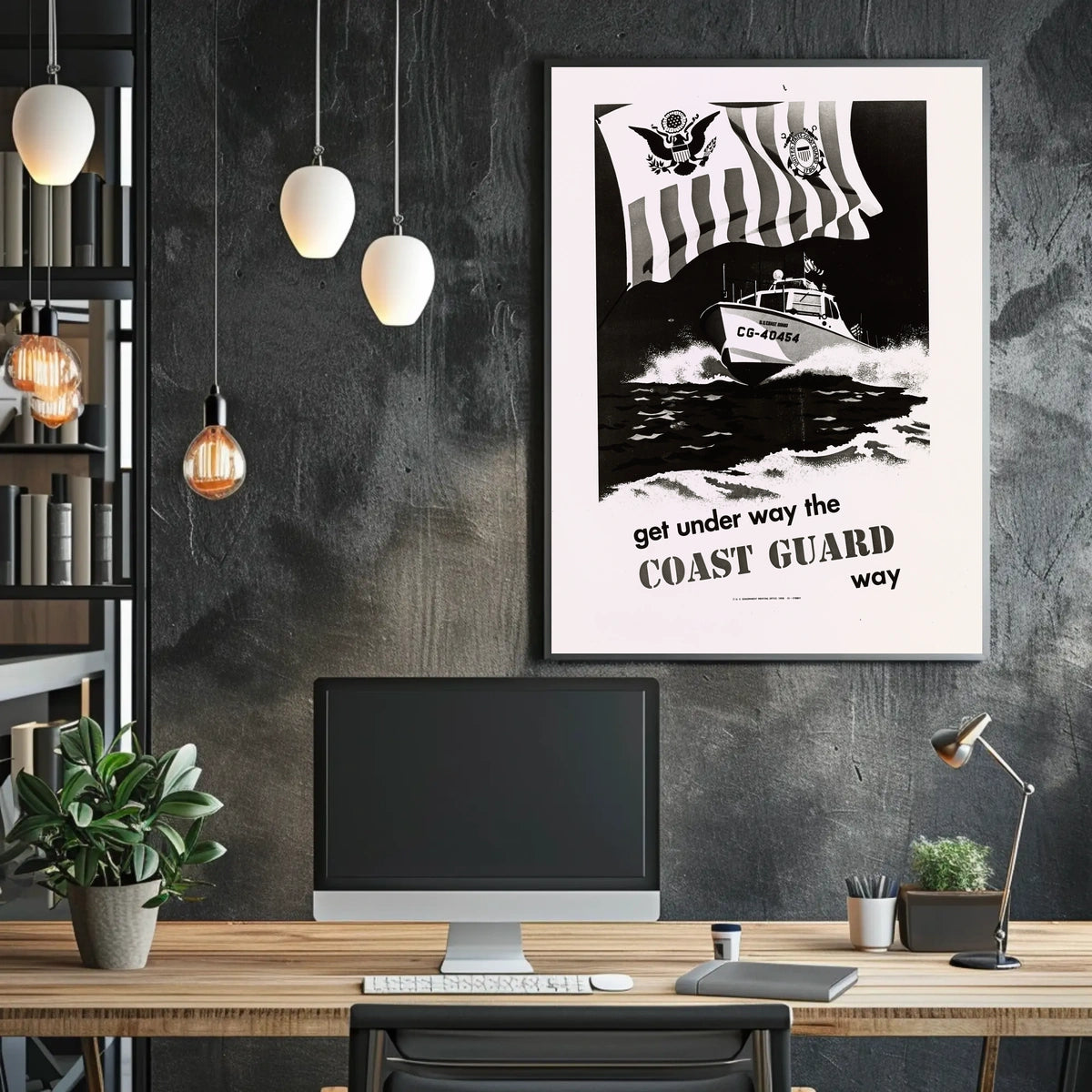 U.S. Coast Guard Vintage Military Recruitment Poster