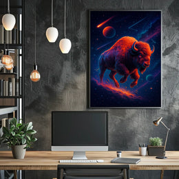 Cosmic Bison Odyssey Poster