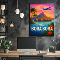 Visit Bora Bora Poster PosterGoat