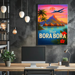 Visit Bora Bora Poster PosterGoat